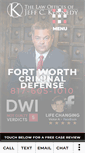 Mobile Screenshot of criminallawyerfortworthtx.com